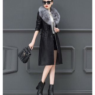 ÁO KHOÁC DA FORM DÀI CỔ LONG CAO CẤP