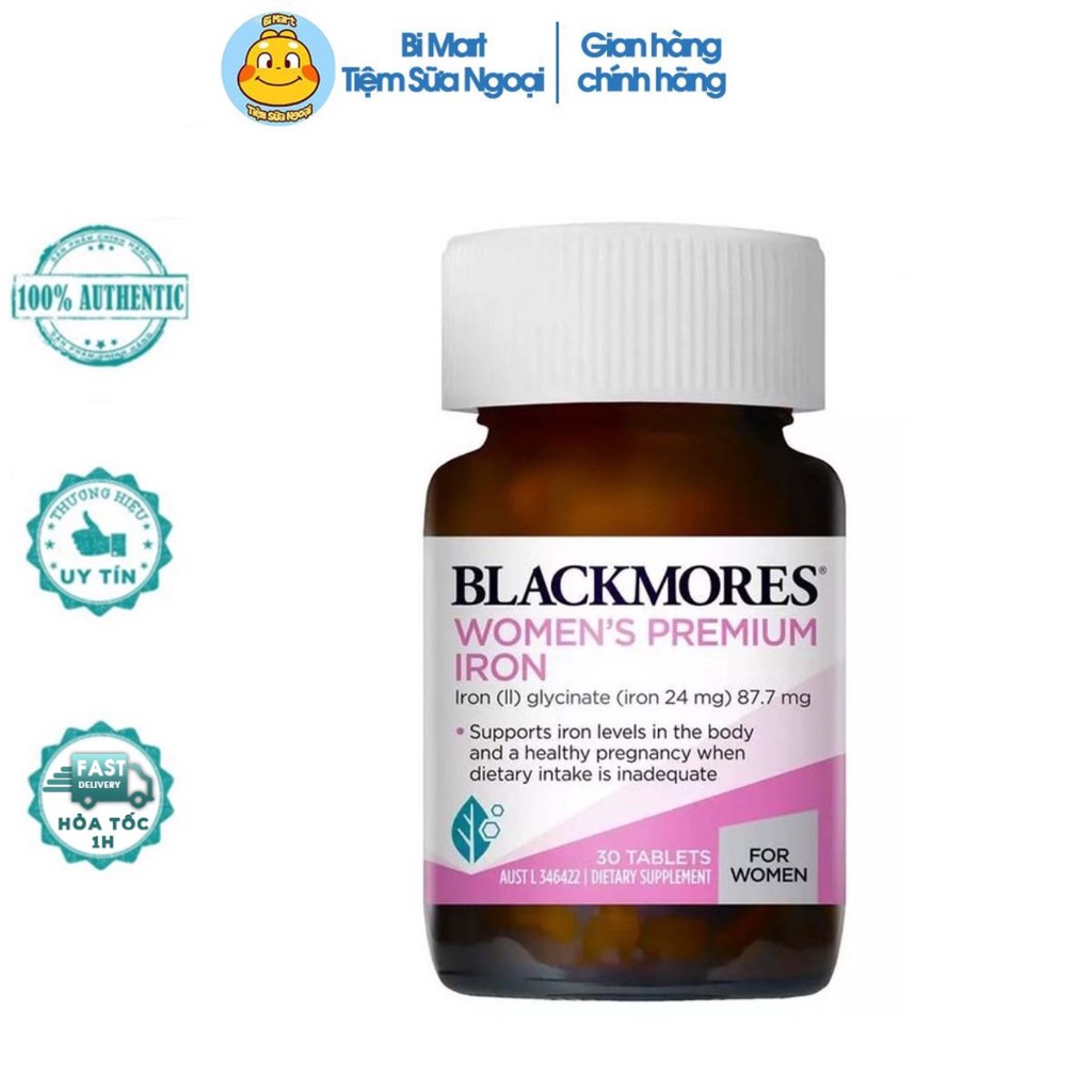 Viên Sắt Blackmores Pregnancy Iron 30 Viên Mẫu Mới Cho Bà Bầu  - 𝐁𝐢 𝐌𝐚𝐫𝐭