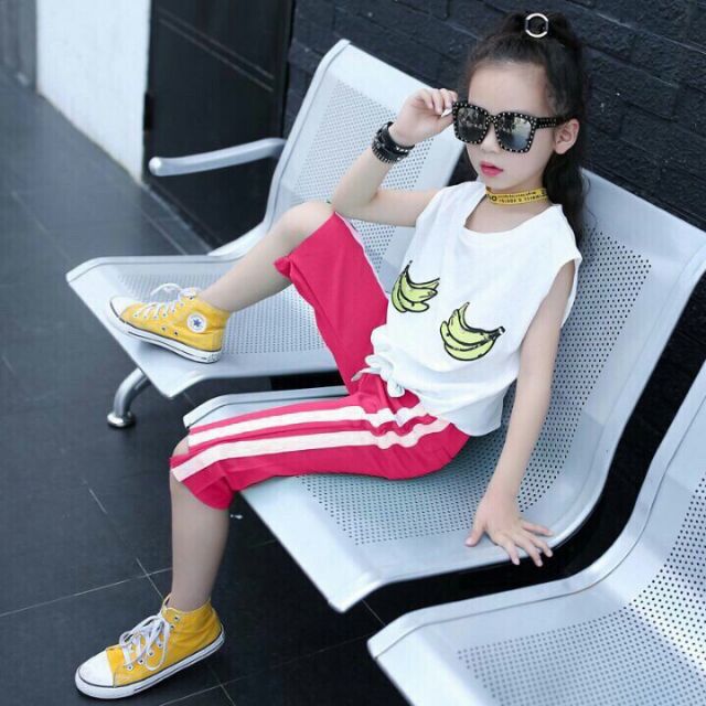 Bộ thun lửng size đại cho bé gái