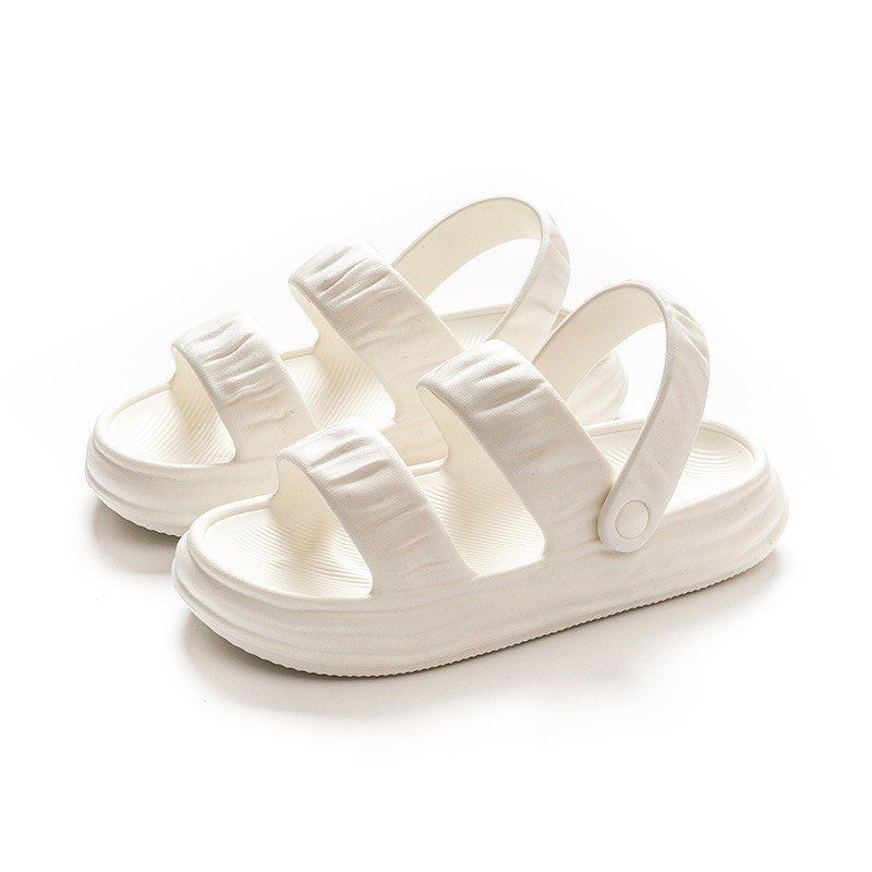 DÉP SANDAL NỮ BÁNH MÌ ĐẾ CAO 4CM, ĐI HỌC SIÊU KUTE. 2022