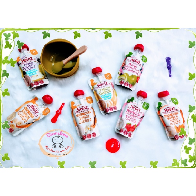 Gói 120gr Váng sữa Heinz Úc vị vani/Xoài/Chuối/dâu