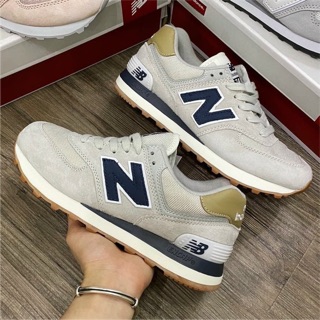 Giày thể thao Sneaker NB 574 Xám chữ Xanh