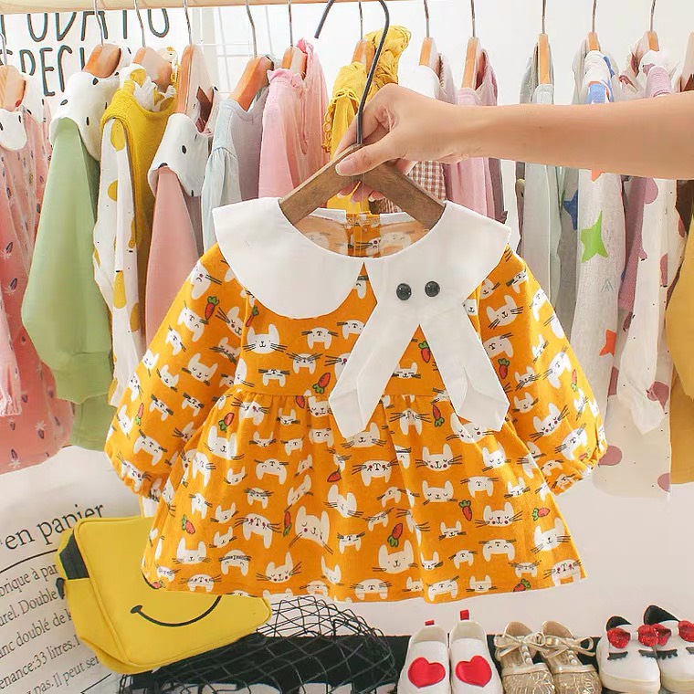 Váy bé gái Bồ Công Anh thỏ nhí xinh xắn cho bé dưới 2 tuổi