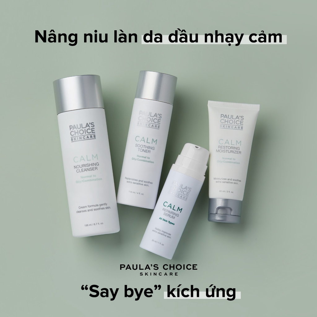 [PAULA'S CHOICE] Kem Dưỡng Ẩm Phục Hồi Da Dầu Nhạy Cảm Kích Ứng Calm Restoring Moisturizer Normal To Oily 60ml (Mã 9180)