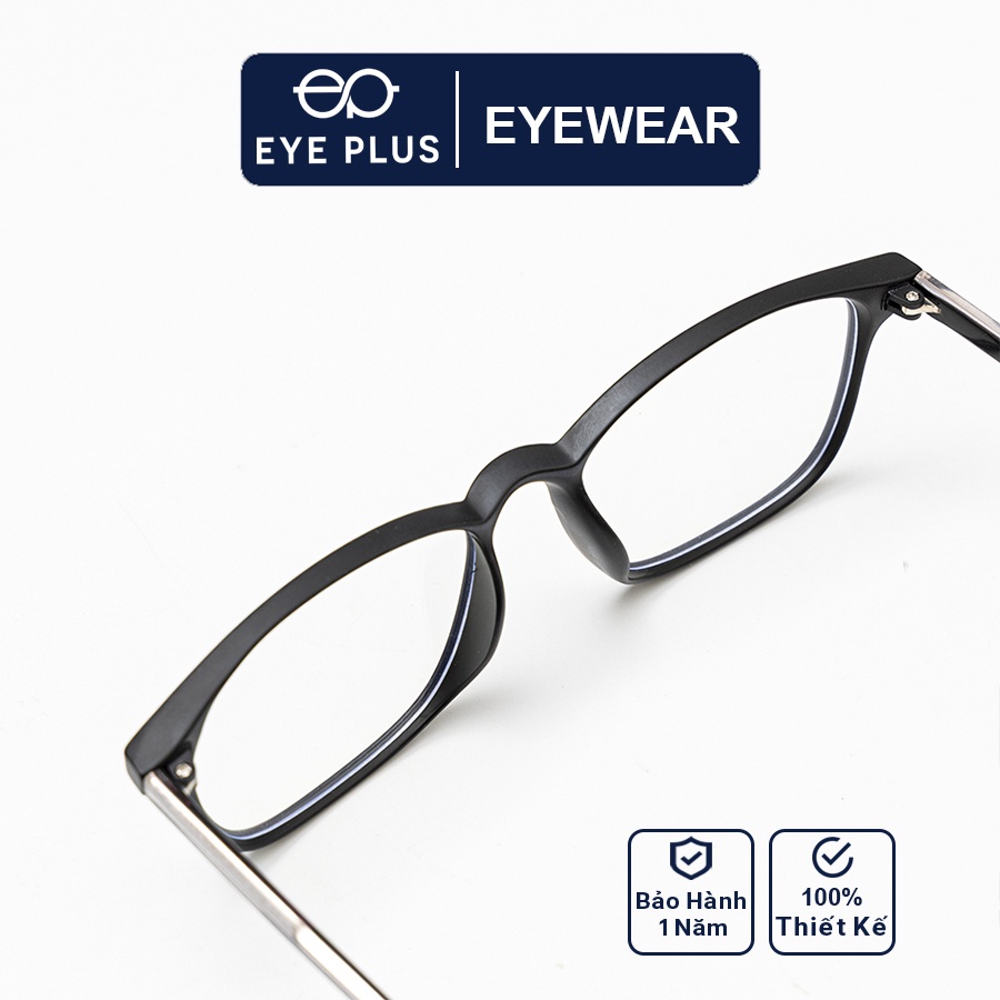 Gọng kính cận nam nữ thời trang EYE PLUS nhựa dẻo dáng vuông tròn nhỏ phong cách hàn quốc N240-8245