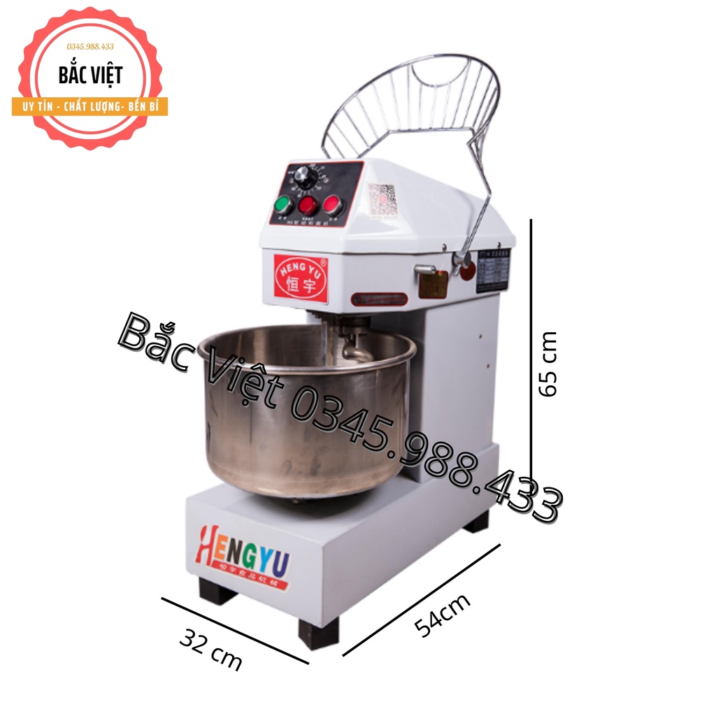 Máy trộn bột, nhào bột chuyên dụng trộn từ 1-4kg hãng Hengyu loại 10L- Bảo hành 12 tháng