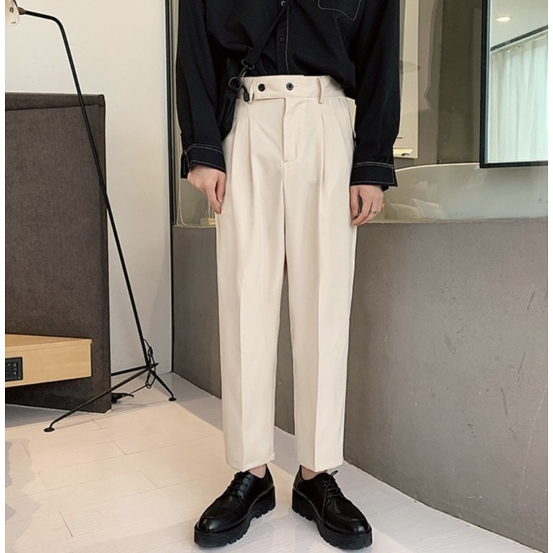 [Mã SKAMSALE06 giảm 10% TỐI ĐA 100K đơn 150K] quần âu ống rộng nam 2 màu | BigBuy360 - bigbuy360.vn