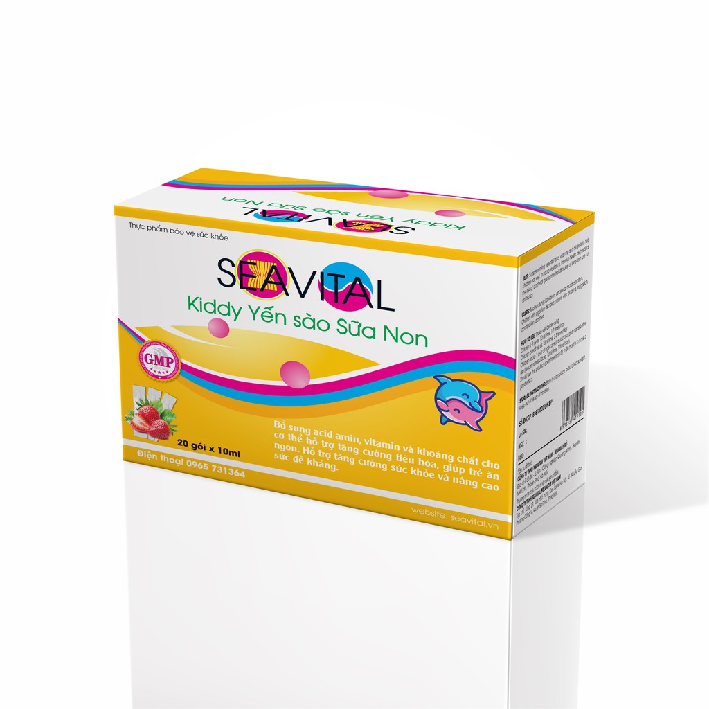 Siro YẾN SÀO SỮA NON SEAVITAL - hỗ trợ tiêu hóa, giúp ăn ngủ ngon, bổ sung vitamin, khoáng chất.