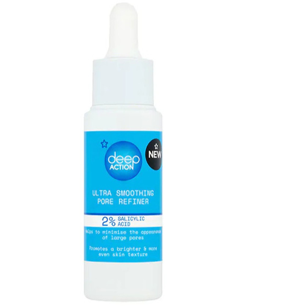 [TOP 1 SHOPEE] Tinh chất thu nhỏ lỗ chân lông Superdrug Deep Action 2% Salicylic Acid Pore Refiner 30ml (Bill Anh)