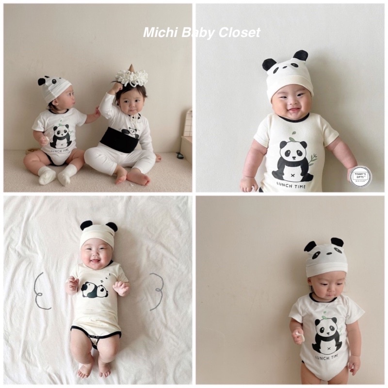 Body Cho Bé Bộ Liền Thân Cho Bé Hình Thú Gấu Trúc Panda Dễ Thương - MICHI Closet