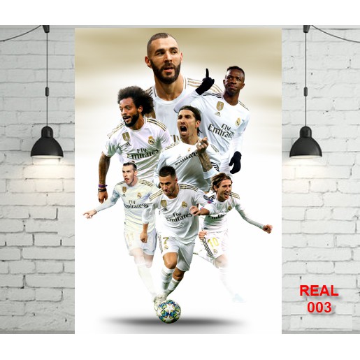 Poster Real Madrid dán tường 40x60cm giá rẻ chất lượng cực đẹp