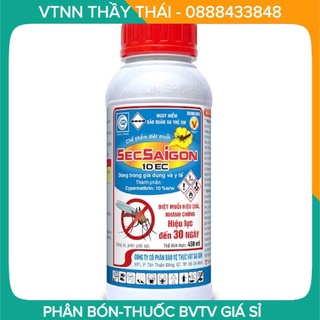 [CHÍNH HÃNG] chế phẩm diệt muỗi Secsaigon 10EC, Sec 10 chai 450ml
