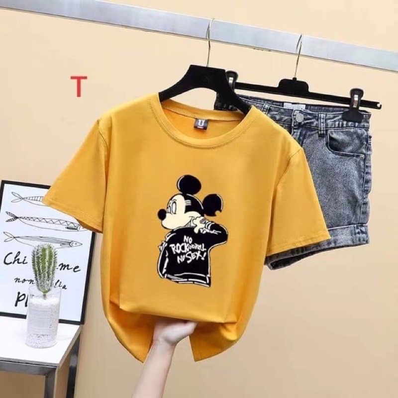 áo phong thụng from rộng in 3D chuột dễ thương . Size s m l ( 40-65kg tuỳ cao )