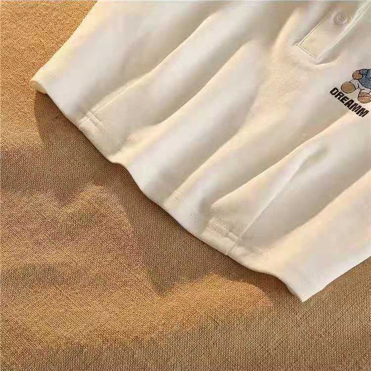 Áo Thun Nữ Ngắn Tay In Hình Gấu Dễ Thương