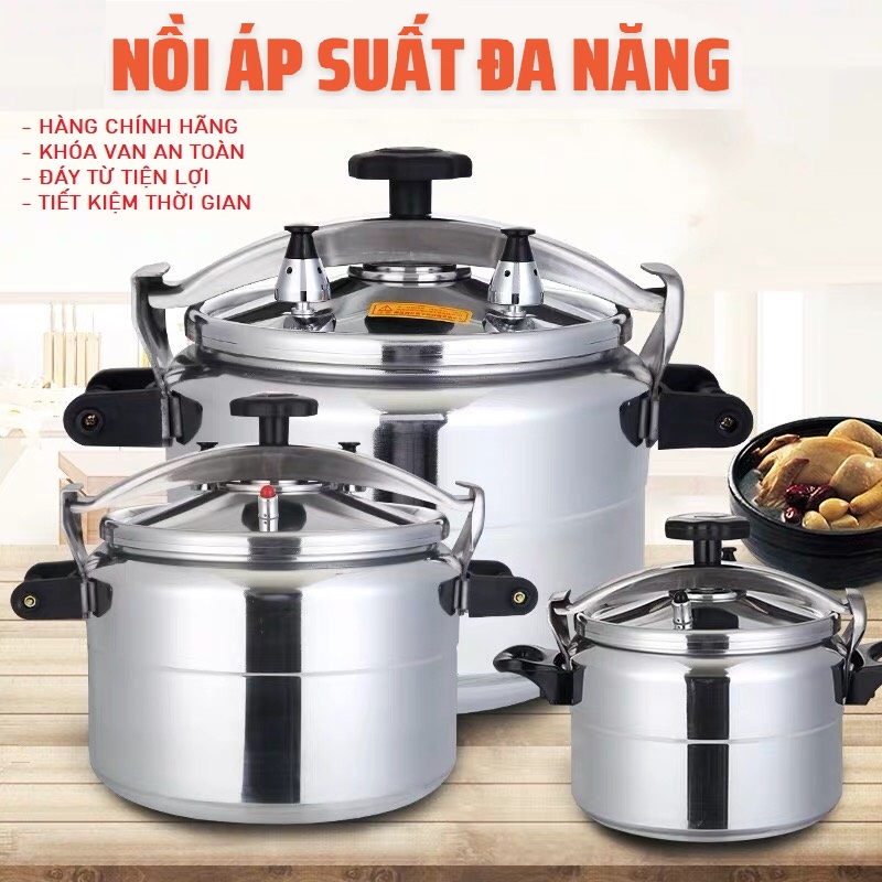 [Size 20-22-24cm] Nồi Áp Suất Sikma Đa Năng - An Toàn - Dùng Cho Bếp Gas Bếp Hồng Ngoại Bếp Từ