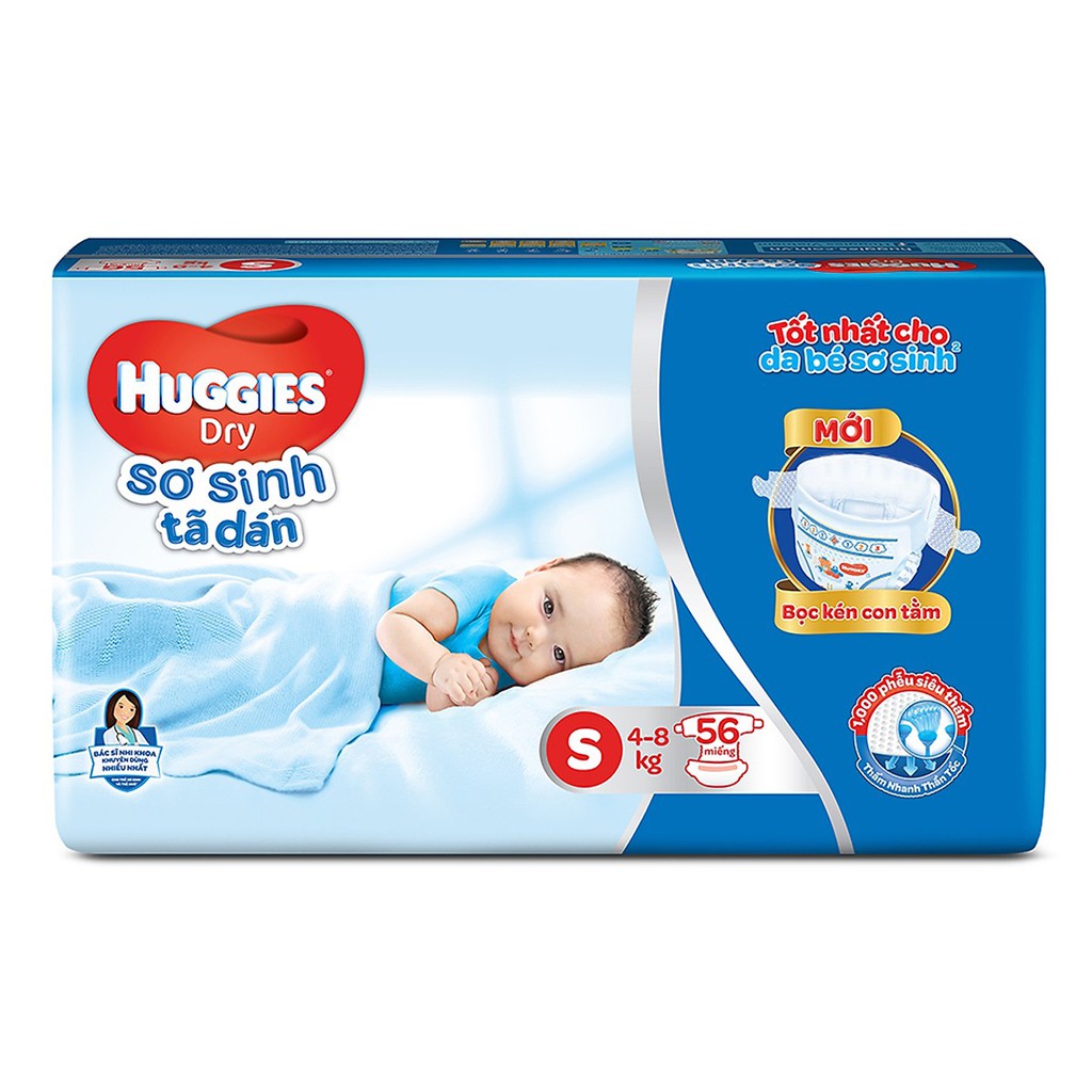 [SIÊU GIẢM GIÁ] Bỉm Huggies Quần/Dán Size M74/XL62/L68/M76/S56/NB58