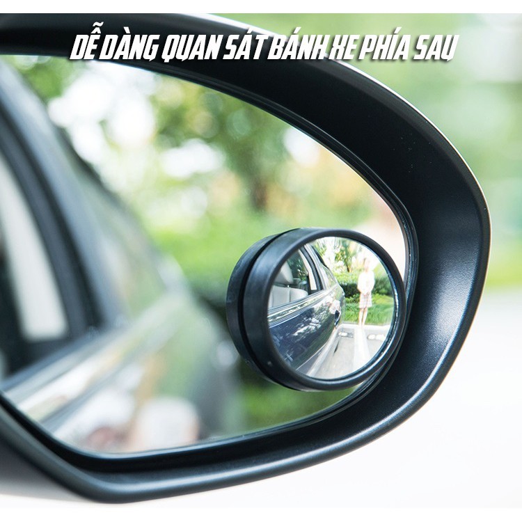 Gương cầu nồi 360 độ gắn gương chiếu hậu ô tô