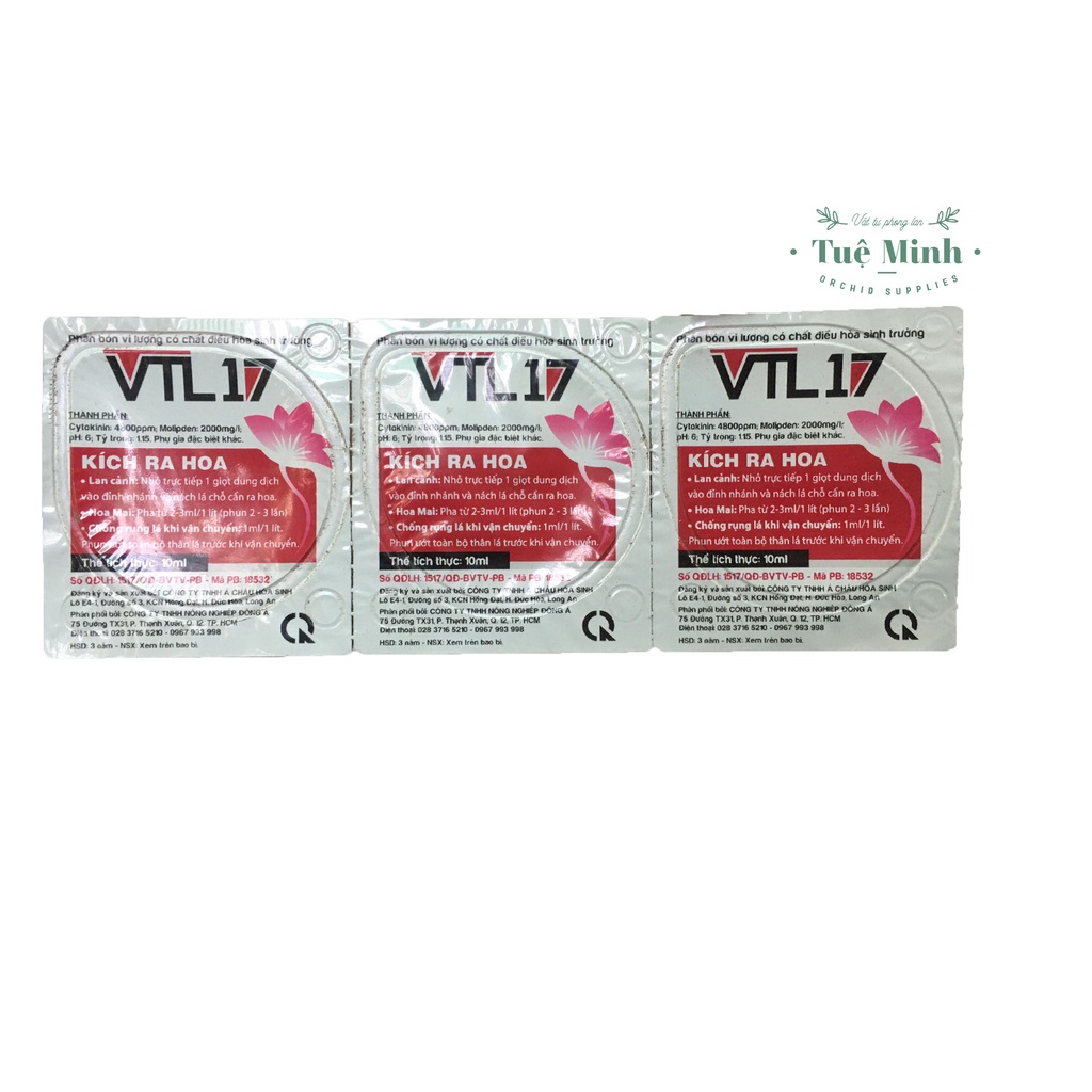 Thuốc Phát Triển Hoa Đầu Ngọn VTL17 – Nhỏ giọt đầu ngọn để kích hoa - Chính hãng