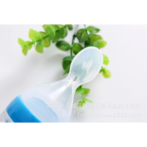 Bình Ăn Dặm Tiện Dụng Dành Cho Trẻ Nhỏ | Chai silicone Em Bé