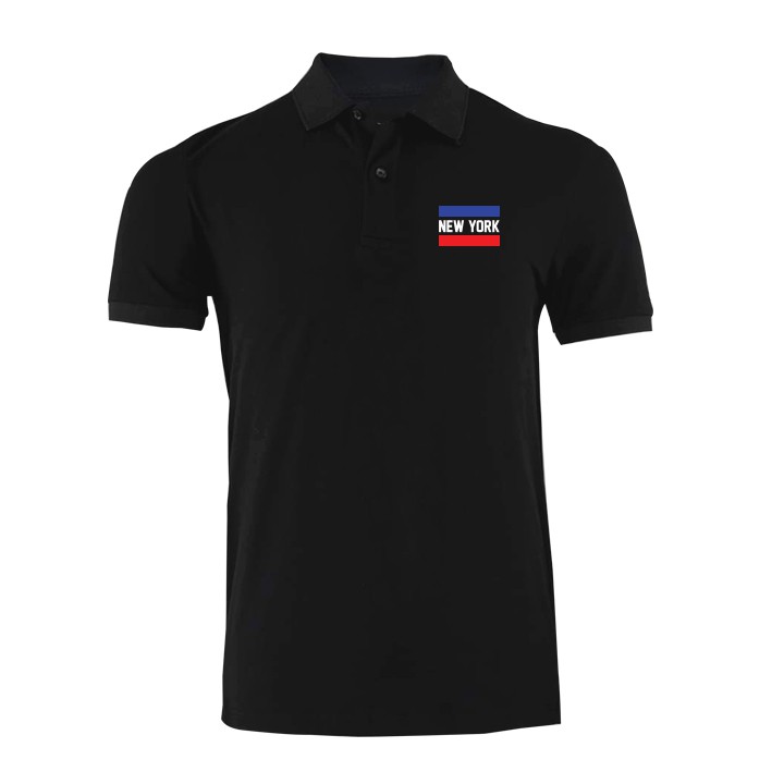 ÁO POLO NAM VẢI THUN COTTON LOGO NEW YORK CAO CẤP