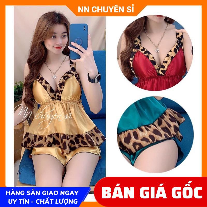 ĐỒ BỘ PHI BÓNG PHỐI VIỀN BEO DBPBQN412 ⚡️ẢNH THẬT⚡️ BỘ NGỦ SEXY ⚡️ ĐỒ BỘ NỮ ⚡️ ĐỒ BỘ MẶC. NHÀ