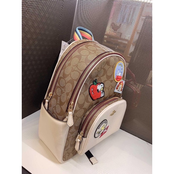 Sẵn ✨ Balo Coach x Peanuts họa tiết siêu xinh C4115