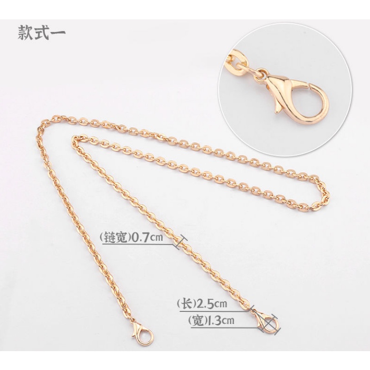 Dây Xích Bằng Sắt Mạ Vàng Nhạt Thay Thế Cho Túi Xách