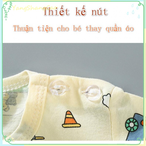 Bộ Quần Áo Gồm 2 Món Cotton Dành Cho Bé Trai Và Bé Gái (0-6 Tuổi)