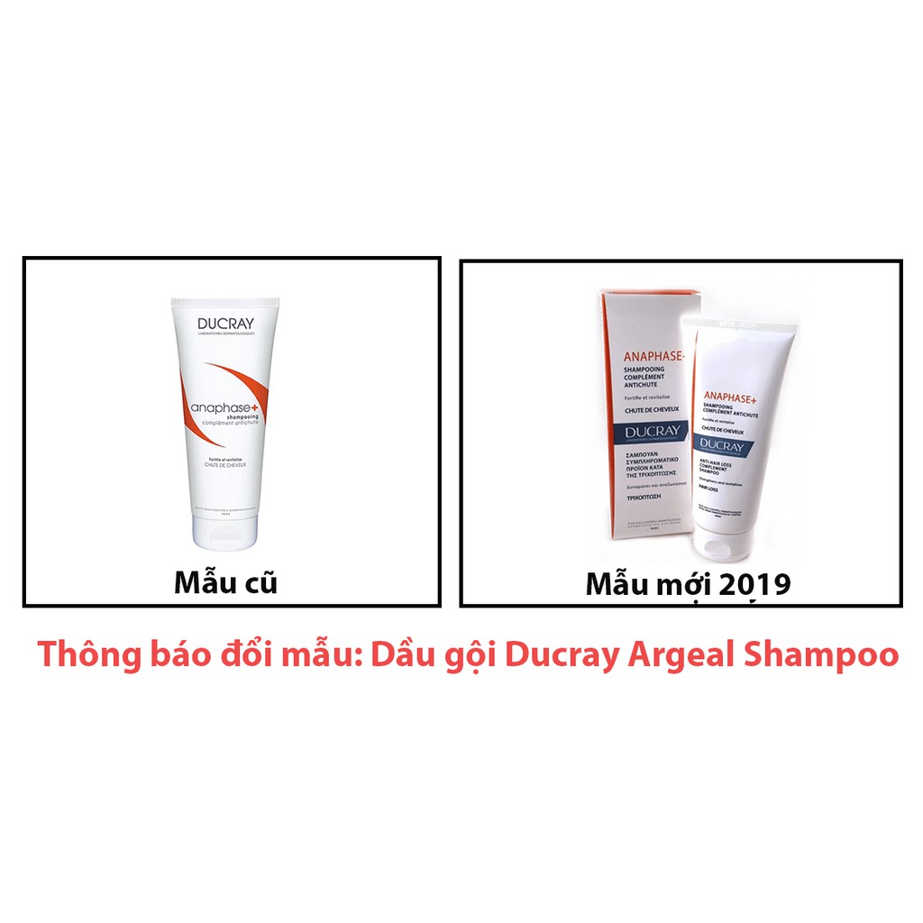 Dầu gội dạng kem ngăn ngừa gãy rụng và nuôi dưỡng da dầu Ducray Anaphase 200ml