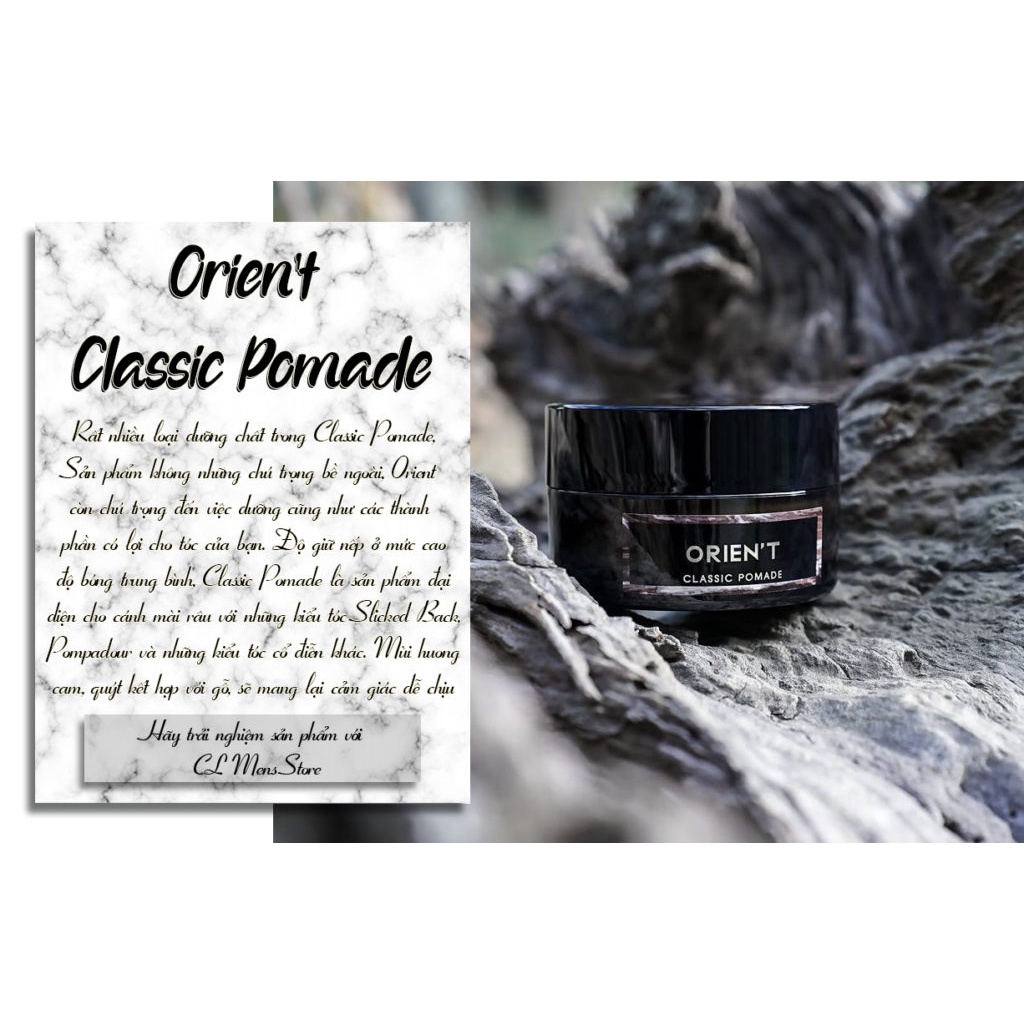 Pomade tạo kiểu tóc Orien’t Classic Pomade 65ml | Orient Classic Pomade