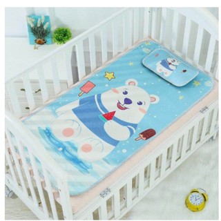 Chiếu Lụa Điều Hòa 3D Kèm Gối Cho Bé