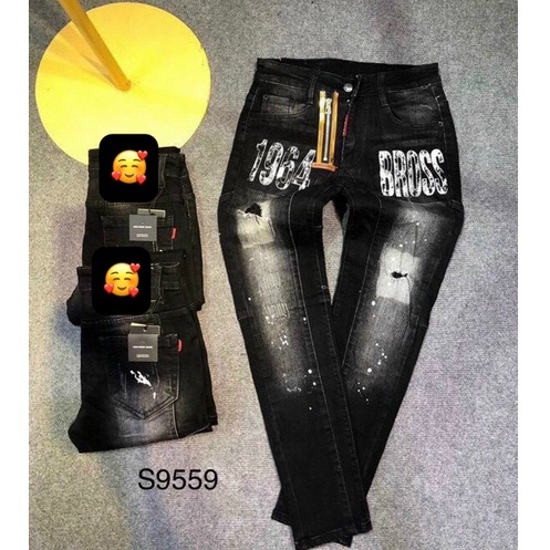 Quần jean nam cao cấp mẫu mới phối dây kéo lệch chuẩn from phong cách thời trang hàng Shop HH_STORE_FASHION