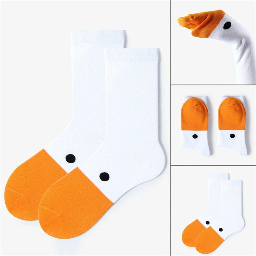 Vớ Cotton Mềm Co Giãn Thoáng Khí In Họa Tiết Hoạt Hình Vui Nhộn Cho Nam Và Nữ