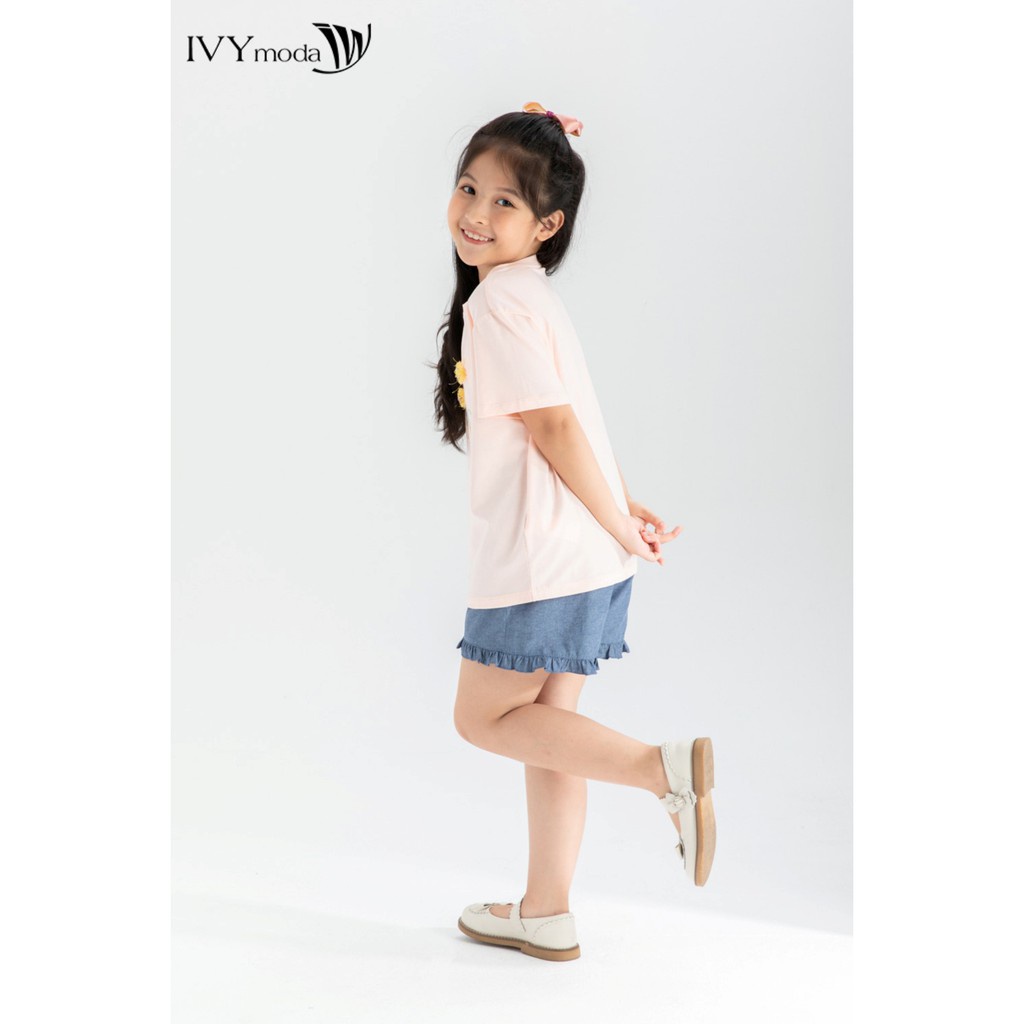 [NHẬP WABRTL5 GIẢM 10% TỐI ĐA 50K ĐH 250K ]Áo thun bé gái it's cool be kind IVY moda MS 57G1344