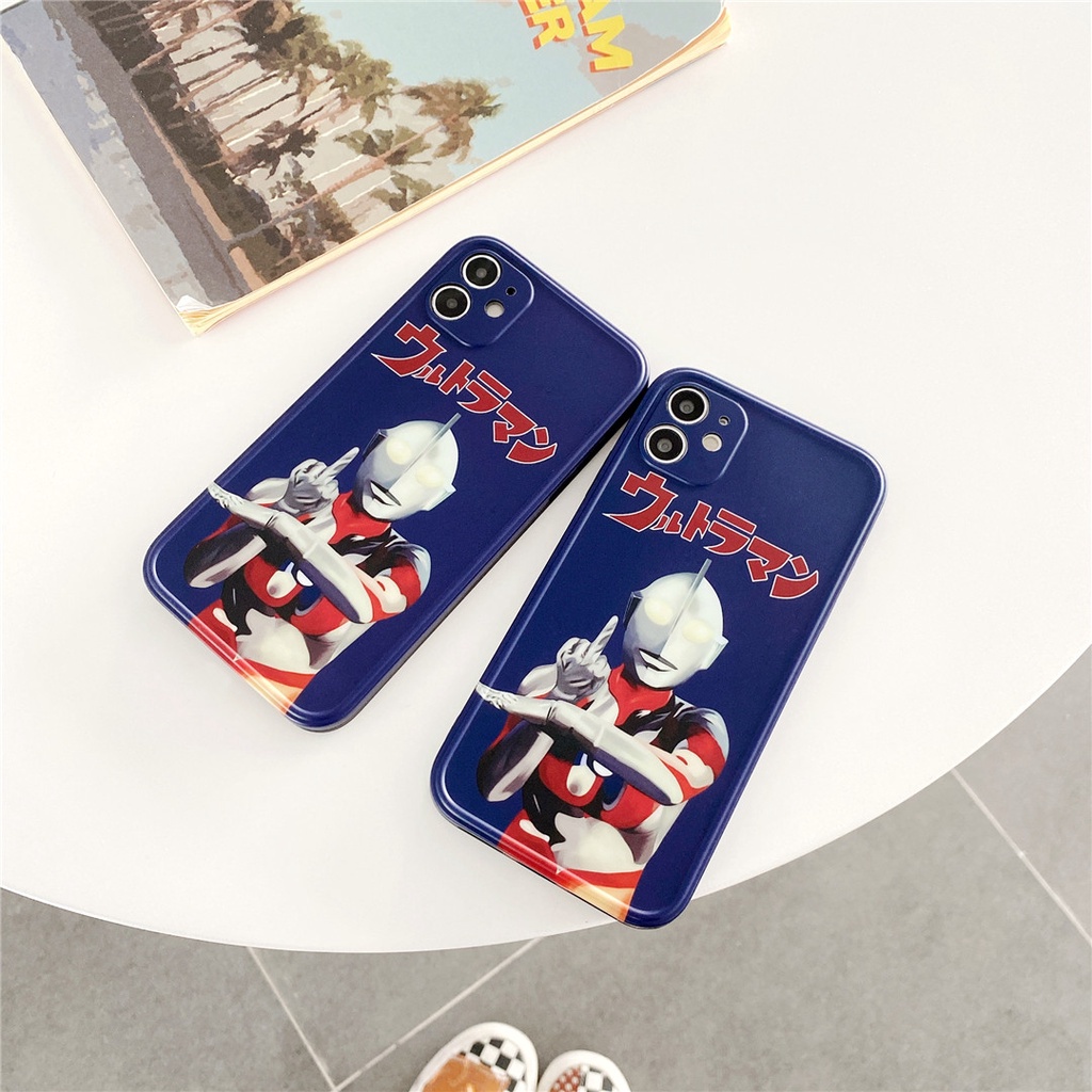 Ốp điện thoại IMD mềm in hình Ultraman hoạt hình thích hợp cho iPhone13 12 11 PRO MAX 7/ 8plus X/ XS XR XSMAX