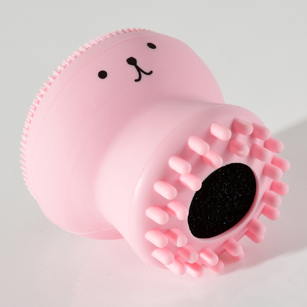 Bàn Chải Silicon Massage Tẩy Tế Bào Chết Thiết Kế Hình Bạch Tuộc Phong Cách Hàn Quốc Dễ Thương
