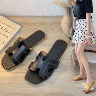 Dép hờ mờ quai da mềm