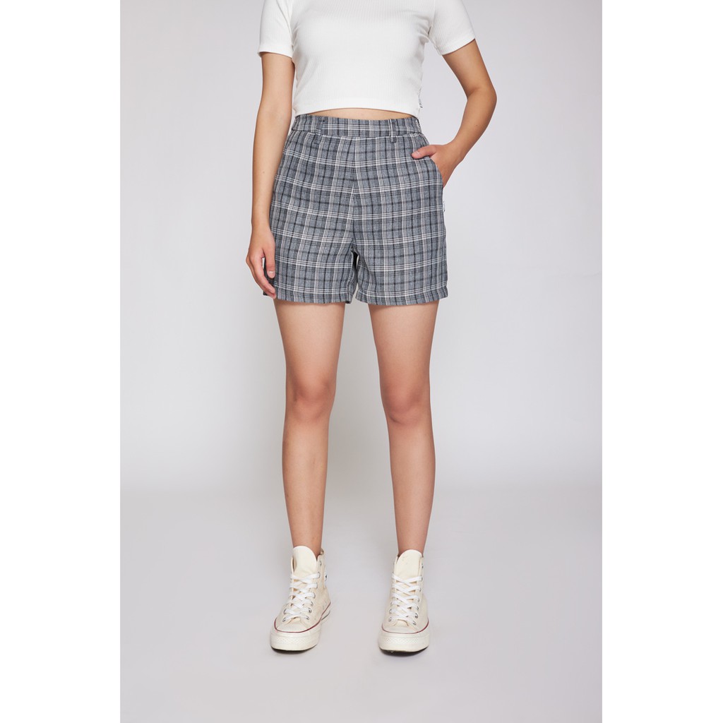 Quần Short Nữ BOO  Dáng Bermuda 1/2 Elastic Màu Sắc Phong Cách Hàn Quốc