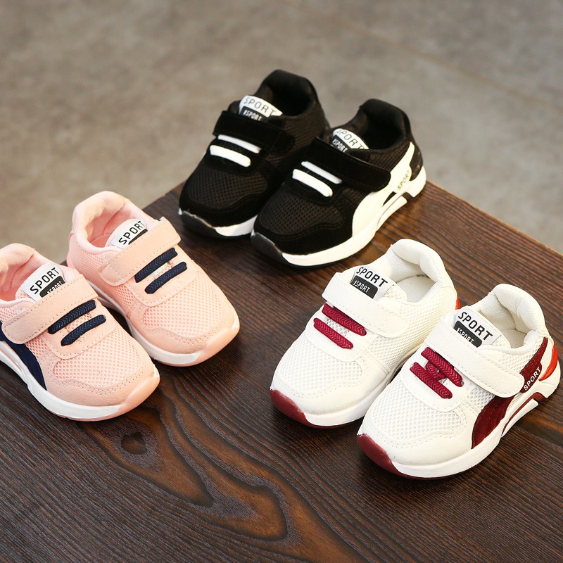 Giày Thể Thao Thoáng Khí Phong Cách Hàn Quốc Dành Cho Trẻ Em