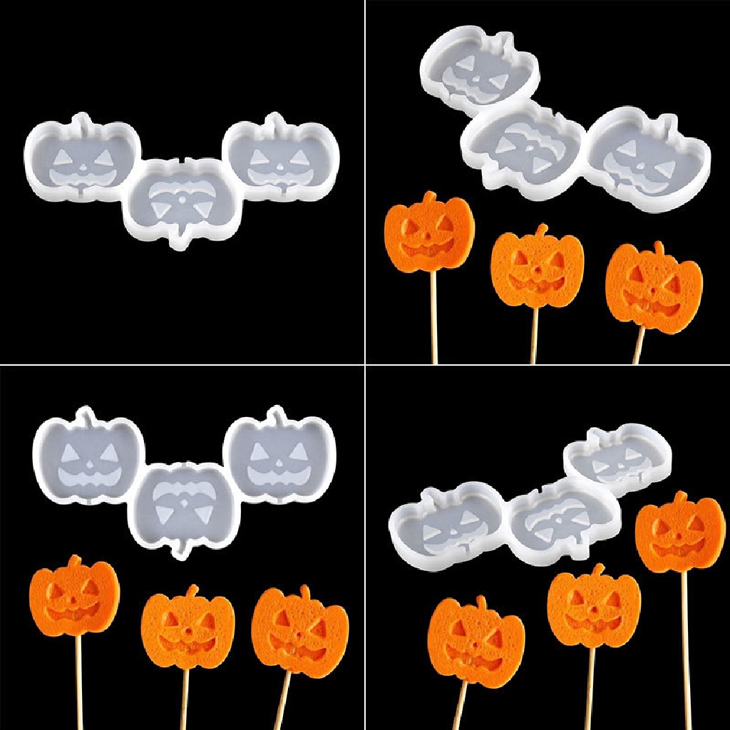 Khuôn Silicone Làm Kẹo Mút Sô Cô La Thủ Công Trang Trí Halloween