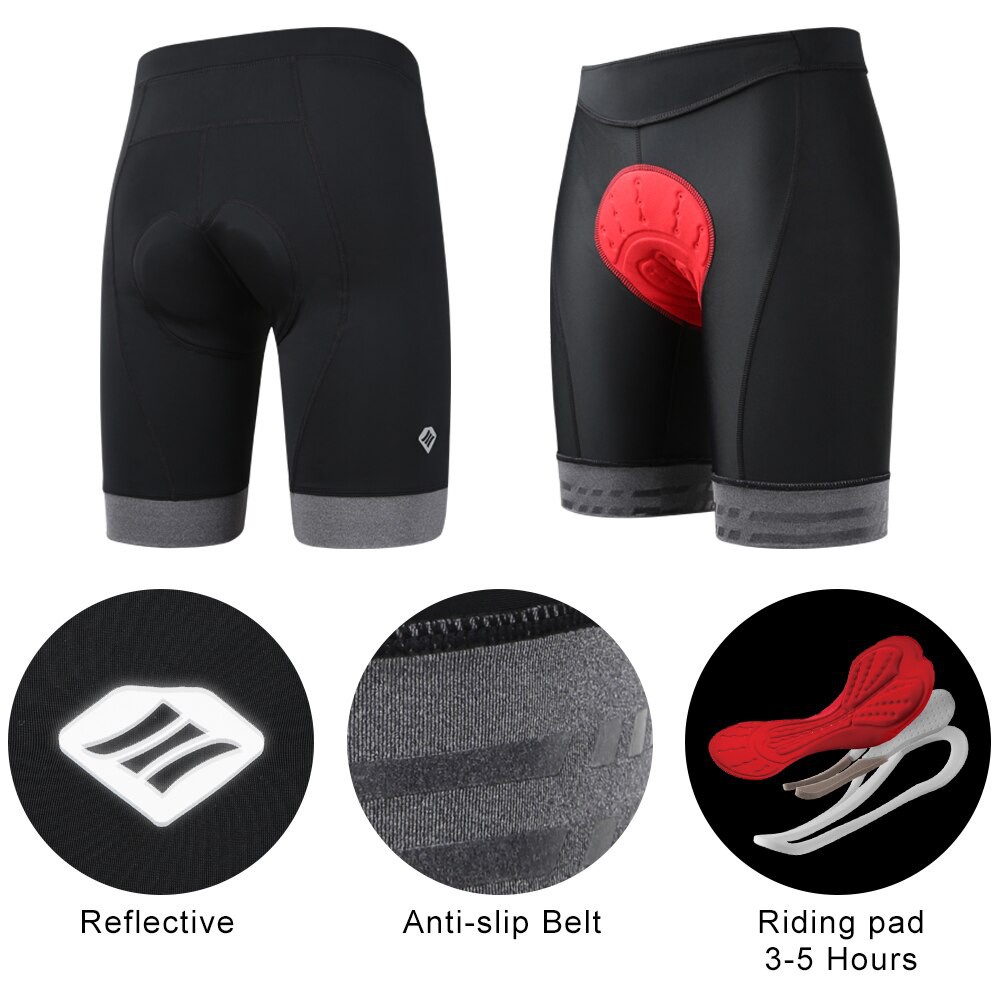 Santic Quần Soóc Đạp Xe Cho Nam Quần Soóc Có Đệm Chân Dài 4D Mùa Hè 1/2 Quần Chuyên Nghiệp Xe Đạp Leo Núi Chống Sốc Quần Soóc Đạp Xe Phản Quang Cho Nam EK8MC147