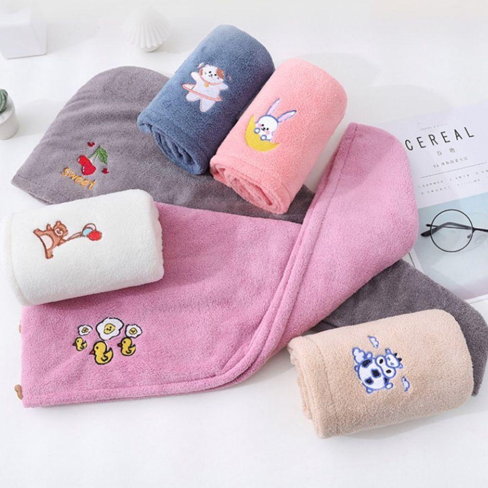 Mũ Tắm Trùm Đầu Thấm Hút Nước Nhanh Khô Kiểu Dáng Dễ Thương