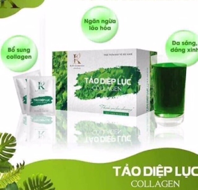 Tảo diệp lục collagen hộp 30 gói