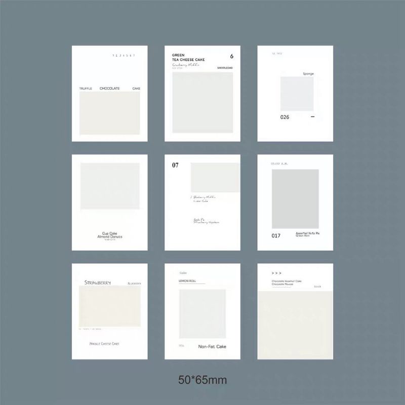 Krisna.room ♡ Set gồm 36 tờ giấy note B.book trang trí sổ siêu xinh xắn