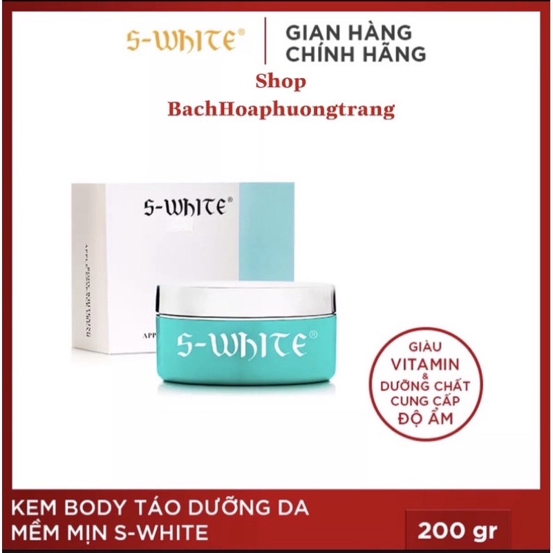 Kem dưỡng trắng da body táo Swhite (Date mới 2024)