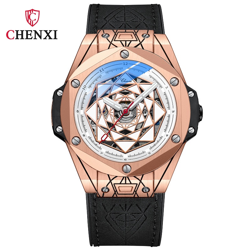 Đồng Hồ Cơ Chexi 8849 Chống Nước Phát Quang Dành Cho Nam