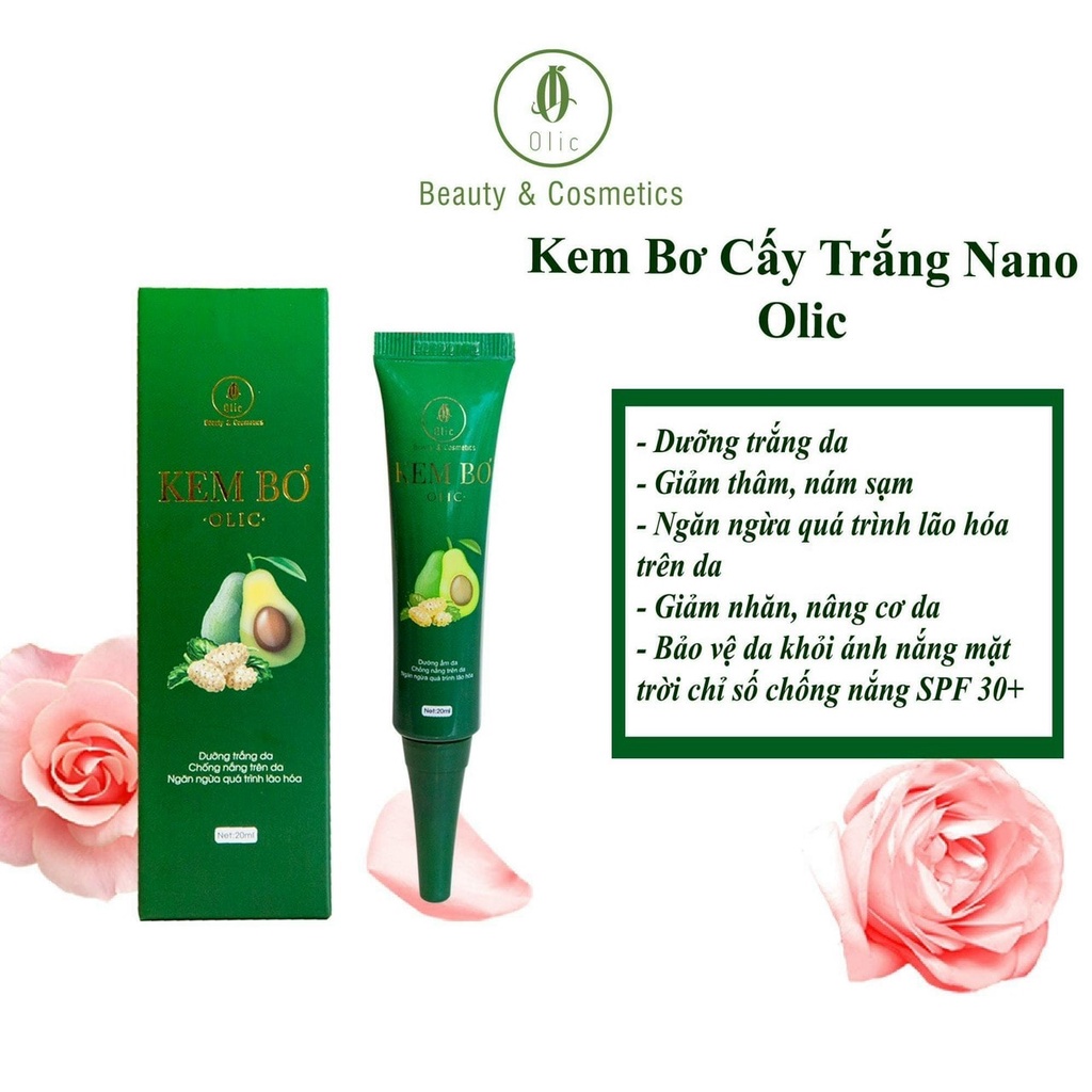 [Chính hãng ] Kem bơ cấy trắng Nano Olic- Dưỡng da trắng sáng từ sâu bên trong