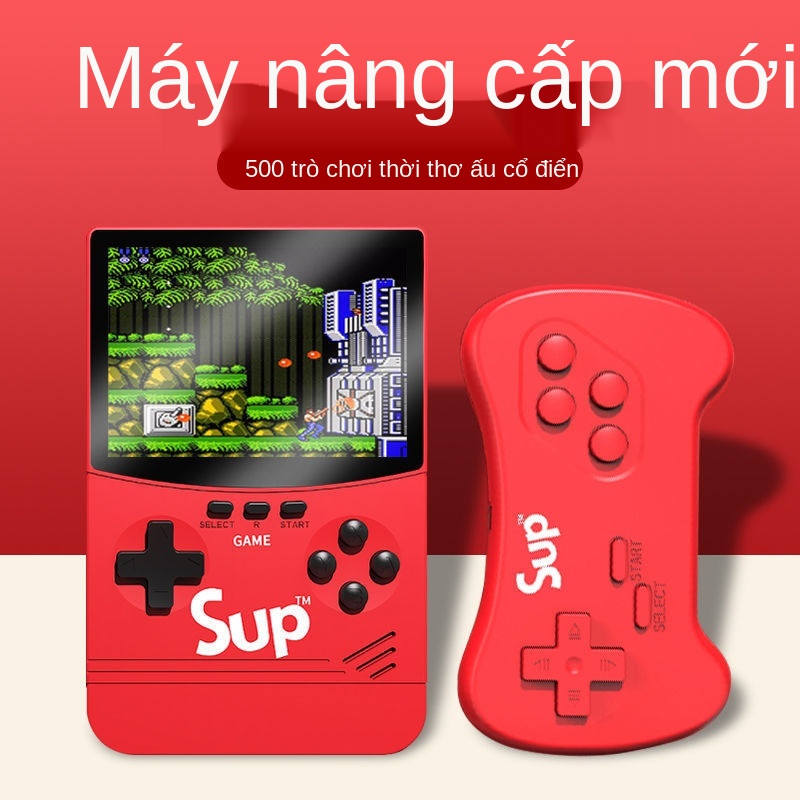 ﹍♣⊙Bảng điều khiển trò chơi Super Mario màn hình màu Cổ điển Sạc bỏ túi Hoài niệm thời thơ ấu Retro Mini FC Máy game cầm