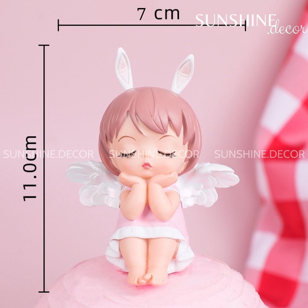 Búp bê thiên thần, tượng ông bà trang trí bình hoa lọ hoa, decor tiểu cảnh