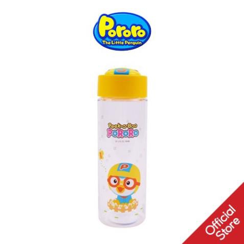 Bình Nước Cho Bé Pororo Peekaboo 3D Face Clear Bottle 500ml